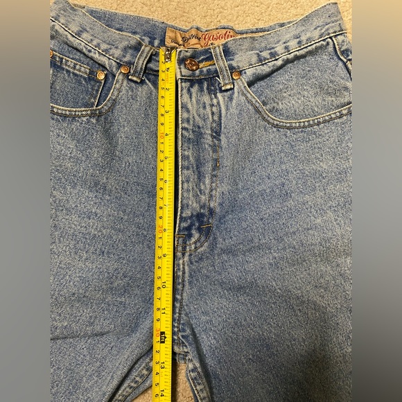District Gasoline Vintage high waisted blue denim jeans (size 6) - Picture 3 of 11